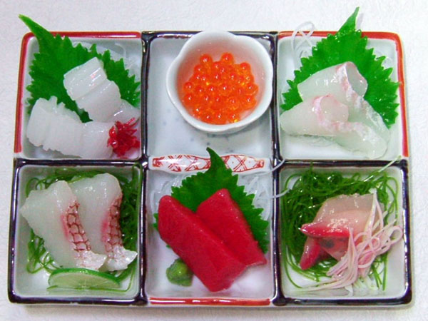 刺身の盛り合わせ6種