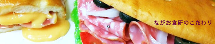 オープンサンドイッチの食品サンプル画像。ハム・オニオンのみずみずしさと、チーズのとろけ具合をリアルに再現しています。