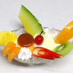 ゆずプリンアラモード　食品サンプル ゆず様専用プリンアラモード 食品サンプル